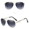 Hochwertige Damen Piloten Polarisierte Sonnenbrille Vintage Metall Hohl Fahrende Sonnenbrille UV400 Brille Gafas De Sol Mujer