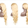13x4 13x6 360 HD Transparent 613 Lace Frontal Wig Honey Blonde Color Brazilian Raw Body Wave Lace Front Human Hair Wig For Women