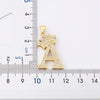 Nidin New Luxury Copper Zircon A-Z Crown Alphabet Pendant Chain Necklace Hip-Hop Style Fashion Woman Man Initial Name Jewelry