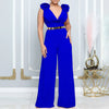Boutique Großhandel 2025 Sommer Neue Modische V-Ausschnitt Sexy Weites Bein Ärmelloser Damen Jumpsuit