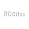 CRMYA Gold Silber gefüllt 16mm 14mm 12mm Blumen baumelnde Ohrringe Zirkonia Creolen für Damen Mädchen Schmuck Großhandel