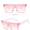 15 colors Flat Top Sunglasses Men Women Brand Designer Square Shades Gradient Sun Glasses Men Cool One Piece UV400 Mirror