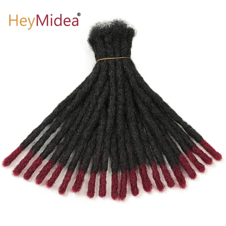 10-Zoll Synthetische Dreadlocks Häkelzöpfe Haare Handgemachte Locs Hip-Hop-Stil Für Männer Und Frauen Ombre Flechtperücke Extensions He