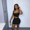 two piece set women two pieces outfits summer clothes crop top shorts 2 piece set women  summer clothing wholesale
