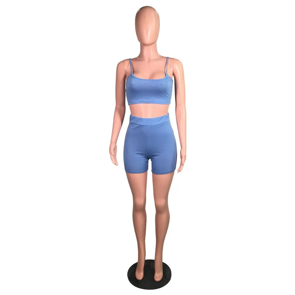 two piece set women two pieces outfits summer clothes crop top shorts 2 piece set women  summer clothing wholesale