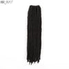 18"Synthetic Faux Locs Crochet Braids Hair Knotless Dreadlocks Straight Gypsy Locs Hair Ombre Braiding Hair Extensions For Women