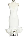 African Print Sleeveless V-Neck Summer Dress