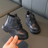 Autumn Winter Kids Boots Warm Plush Boys Toddler Girls Boots Fashion Leather Children Casual Shoes Boys Girls Boots for Kids