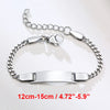 Vnox Personalize Mom Daughter Son Name Bracelets Non Allergy Stainless Steel Baptism Custom Love Baby Gifts Adjustable Jewelry