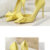 BIGTREE Shoes Bow-knot Woman Pumps Stiletto 10.5 Cm Women Basic Pump Pointed Toe Classic Pumps Sexy High Heels Women Shoes 2026