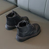 Autumn Winter Kids Boots Warm Plush Boys Toddler Girls Boots Fashion Leather Children Casual Shoes Boys Girls Boots for Kids