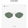 Randlose Diamant-Sonnenbrille Quadratisch Damen Herren Retro-Sonnenbrille Designerbrille UV400 Shades Oculos Weibliche Gafas