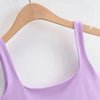2022 Summer Women Sexy Sleeveless Tops Fashion Short Square Collar Tank Tops 6 Colors