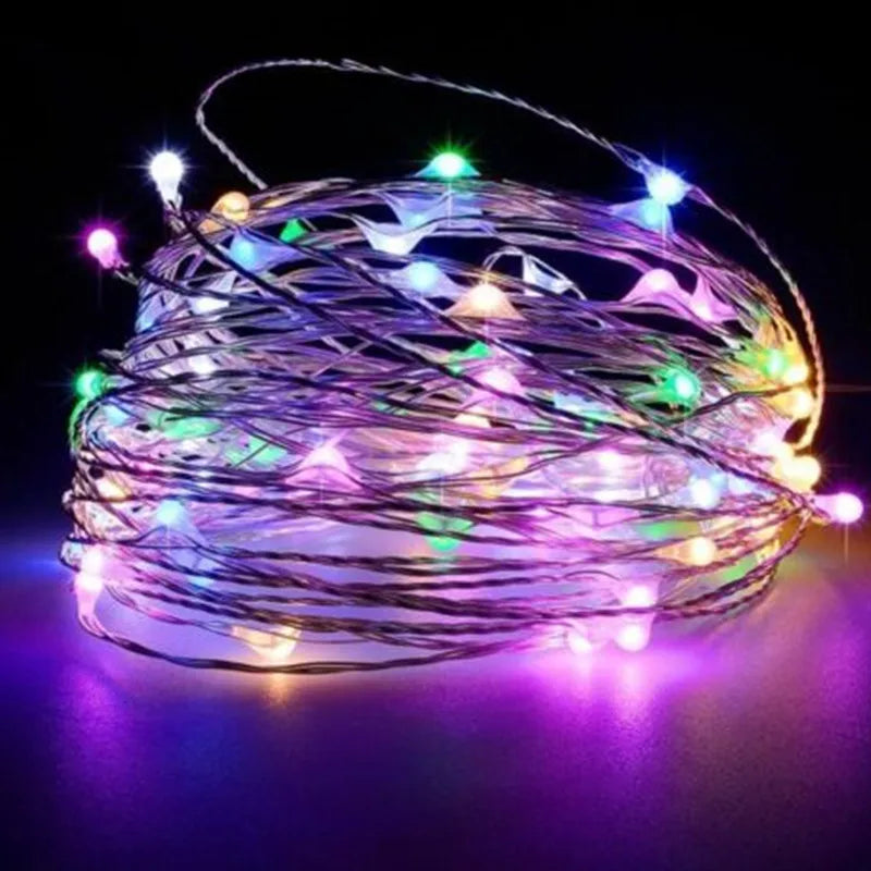 1M 2M 3M 5M 10M Kupferdraht LED Lichterketten Festbeleuchtung Lichterkette für Weihnachtsbaum Hochzeitsfeier Dekoration