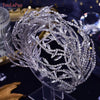 YouLaPan Luxury Bridal Hair Tiara Rhinestone Headband Handmade Wedding Hair Accessories Women Headdress Pageant Headpiece HP398