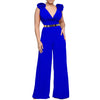 Boutique Großhandel 2025 Sommer Neue Modische V-Ausschnitt Sexy Weites Bein Ärmelloser Damen Jumpsuit