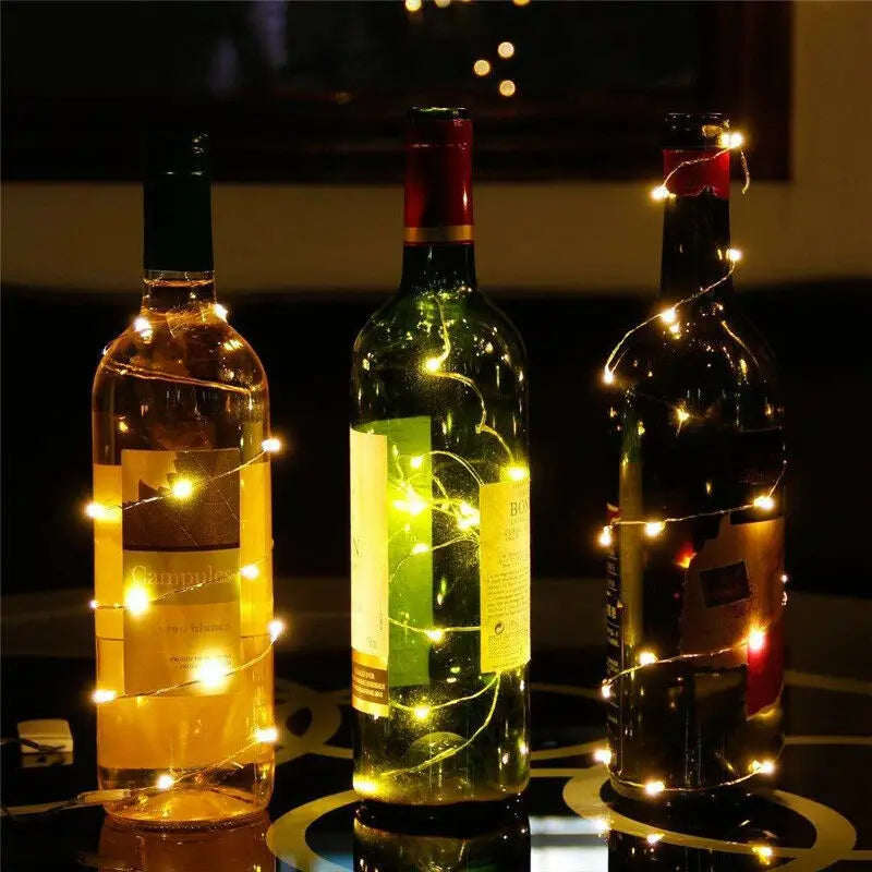 1M 2M 3M 5M 10M Kupferdraht LED Lichterketten Festbeleuchtung Lichterkette für Weihnachtsbaum Hochzeitsfeier Dekoration