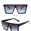 15 colors Flat Top Sunglasses Men Women Brand Designer Square Shades Gradient Sun Glasses Men Cool One Piece UV400 Mirror