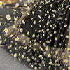 YuooMuoo Koreanische Mode Gänseblümchen Blumendruck Mesh Partykleid Sommer Zweilagiges Spaghettiträger Urlaub Midi Kleid Strandkleid
