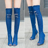 New Boots Women Thigh High Boots 2021 Winter Women Boots High Heels Women Shoes Tassel Jean Boot Ladies Shoes Good Service zo0