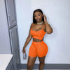 two piece set women two pieces outfits summer clothes crop top shorts 2 piece set women  summer clothing wholesale
