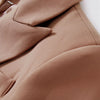 HARLEYFASHION Europäisch Amerikanisch 2021 Frühling Herbst Slim Doppelreiher Damen Blazer OL Unifarbener Hochwertiger Anzug Blazer XXL