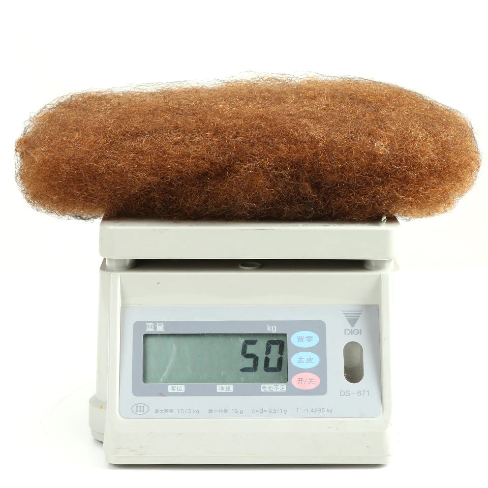 Joedir brasilianisches Remy Haar Afro Kinky Curly Bulk Echthaar zum Flechten von Dreadlocks Haarverlängerungen Häkelzöpfe QVR Haar