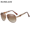 Hochwertige Damen Piloten Polarisierte Sonnenbrille Vintage Metall Hohl Fahrende Sonnenbrille UV400 Brille Gafas De Sol Mujer