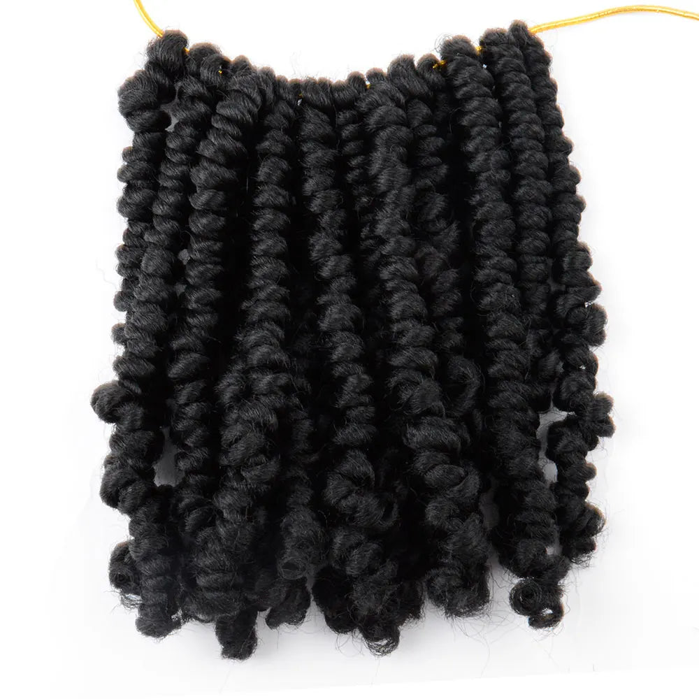 Bob Spring Twist Hair Vorgeflochtene Häkelzöpfe 6 Zoll Synthetisches kurzes Passion Twist Haar vorgeflochten von Flyteng