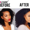 4B 4C Afro Kinky Curly Clip-In Echthaar-Extensions 100 % mongolisches unbehandeltes Haar Echtes menschliches Naturhaar Schwarz Clip-Ins Afro-Bündel YouMay