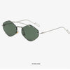 Randlose Diamant-Sonnenbrille Quadratisch Damen Herren Retro-Sonnenbrille Designerbrille UV400 Shades Oculos Weibliche Gafas