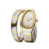 Classic Snake Shape Watch For Women Gold Silver Scaleable Bracelet Womens Watches Bling Diamonds Quartz Ladies Wristwatch