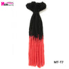 22 Inch Dreadlocks Crochet Braids Hair Synthetic Faux Locs For Men And Women Ombre Braiding Hair Extensions Hair Expo City