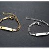 Vnox Personalize Mom Daughter Son Name Bracelets Non Allergy Stainless Steel Baptism Custom Love Baby Gifts Adjustable Jewelry