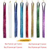 Shiny Sparkle Hair Tinsel 150PC/120cm Thin Colorful Rainbow Silk Hair Extensions Dazzles Women Hippie for Braiding Headdress