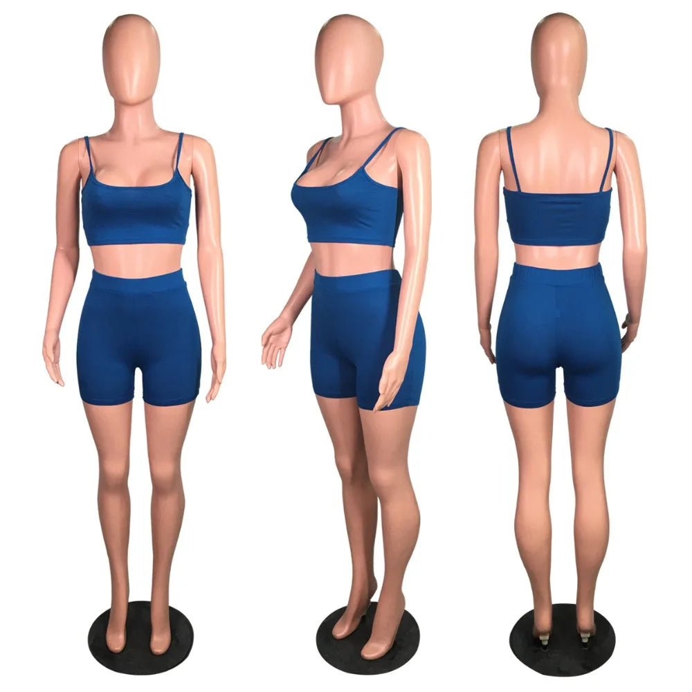 two piece set women two pieces outfits summer clothes crop top shorts 2 piece set women  summer clothing wholesale