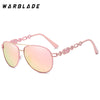 Hochwertige Damen Piloten Polarisierte Sonnenbrille Vintage Metall Hohl Fahrende Sonnenbrille UV400 Brille Gafas De Sol Mujer