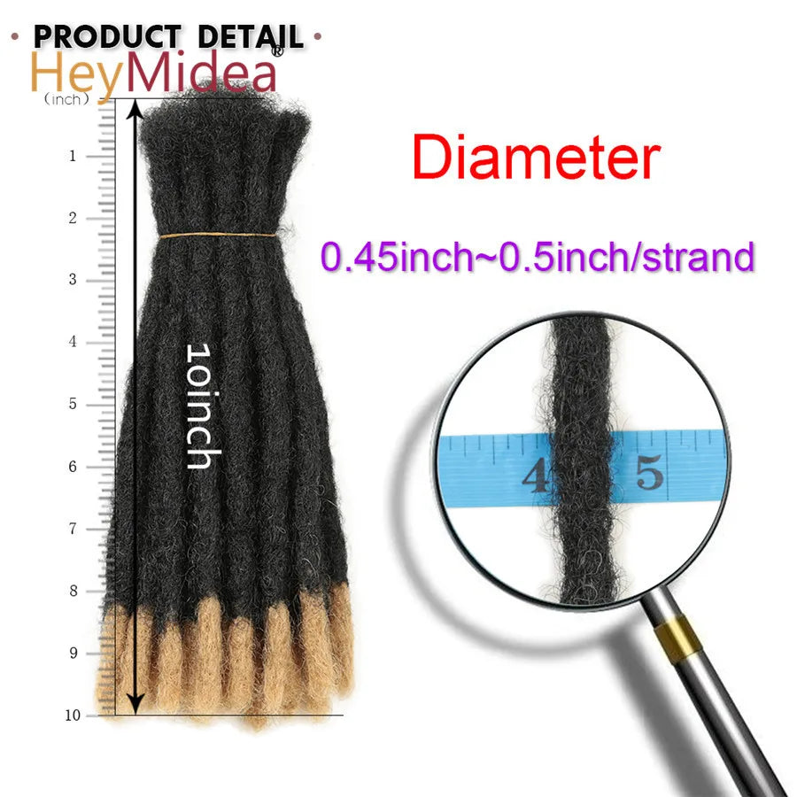 10-Zoll Synthetische Dreadlocks Häkelzöpfe Haare Handgemachte Locs Hip-Hop-Stil Für Männer Und Frauen Ombre Flechtperücke Extensions He