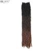 18"Synthetic Faux Locs Crochet Braids Hair Knotless Dreadlocks Straight Gypsy Locs Hair Ombre Braiding Hair Extensions For Women