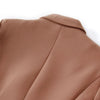 HARLEYFASHION Europäisch Amerikanisch 2021 Frühling Herbst Slim Doppelreiher Damen Blazer OL Unifarbener Hochwertiger Anzug Blazer XXL