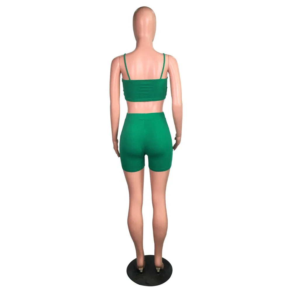 two piece set women two pieces outfits summer clothes crop top shorts 2 piece set women  summer clothing wholesale