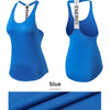 Women Gym Tops Black Sleeveless Yoga Top Women Fitness Shirt Gym Vest Running workout Sports Tops Letter Backless Shirt