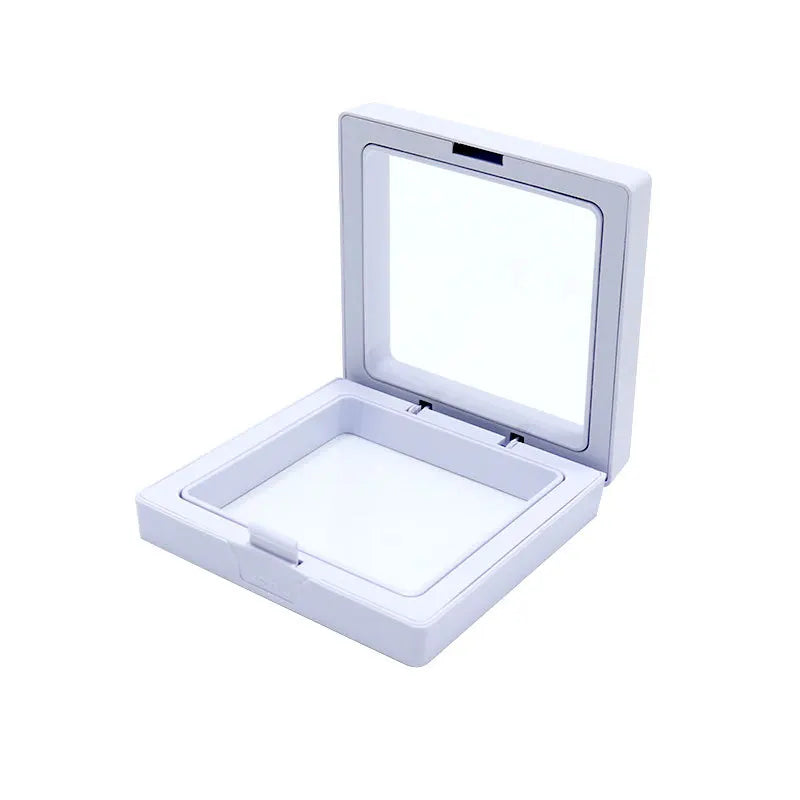 10PCS Plastic 3D Floating Jewelry Display Stands Clear Necklace Bracelet Holder for Gift Shop Storage Organizer Box Wholesale