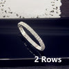 Luxury Full White AAA CZ Zircon Crystal Elastic Bracelet Bling Iced Out Rhinestone Women's Bracelet for Women Wedding Jewelry