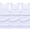 3pcs/lot Cotton Mens Underwear Sleeveless Tank Top Solid Muscle Vest Undershirts O-neck Gymclothing T-shirt men's vest Male 4XL