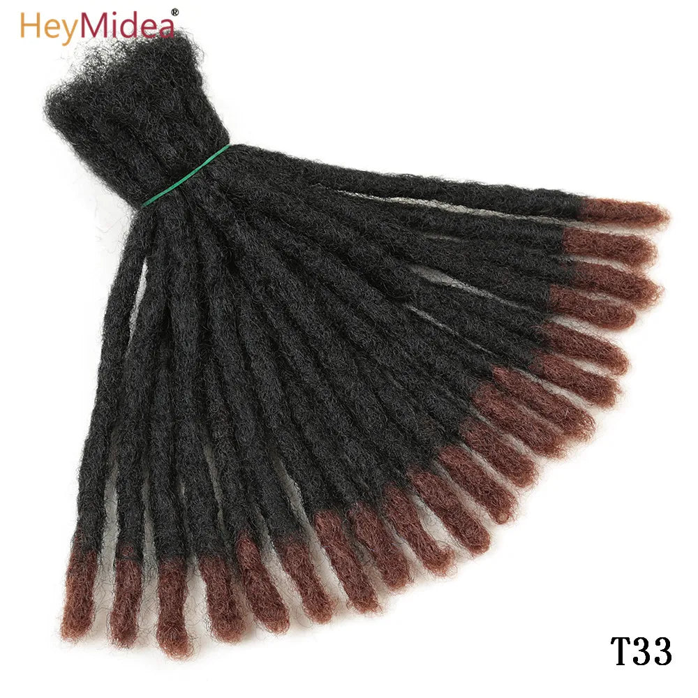 10-Zoll Synthetische Dreadlocks Häkelzöpfe Haare Handgemachte Locs Hip-Hop-Stil Für Männer Und Frauen Ombre Flechtperücke Extensions He