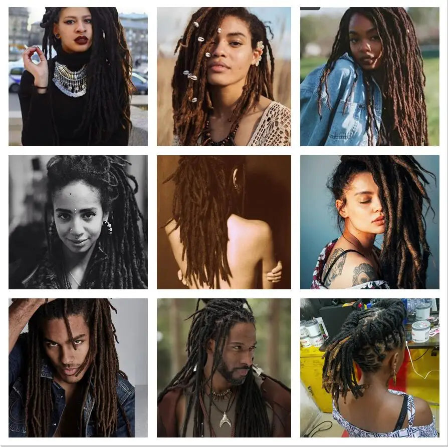 22 Inch Dreadlocks Crochet Braids Hair Synthetic Faux Locs For Men And Women Ombre Braiding Hair Extensions Hair Expo City