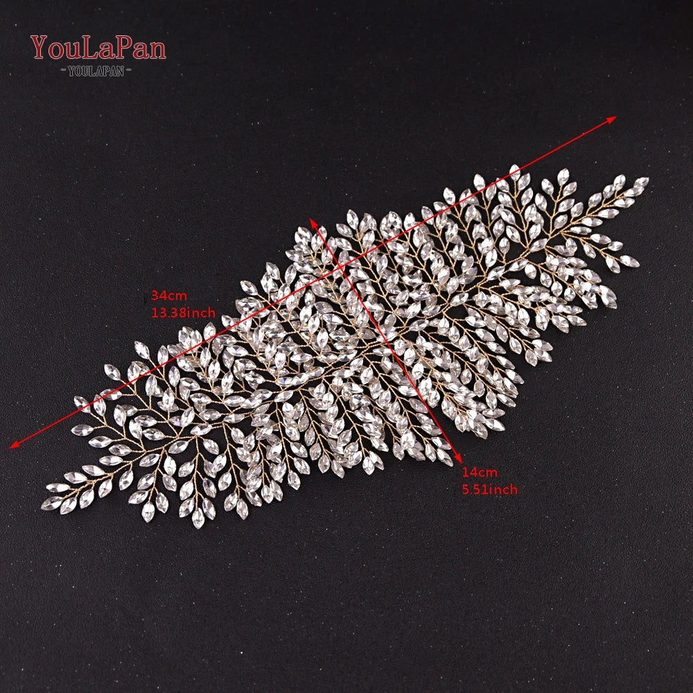 YouLaPan HP238 Bridal Crown Wedding Tiaras and Crown Bridal Tiara Luxury Hair Wedding Accessories Boho Wedding Headband Headwear