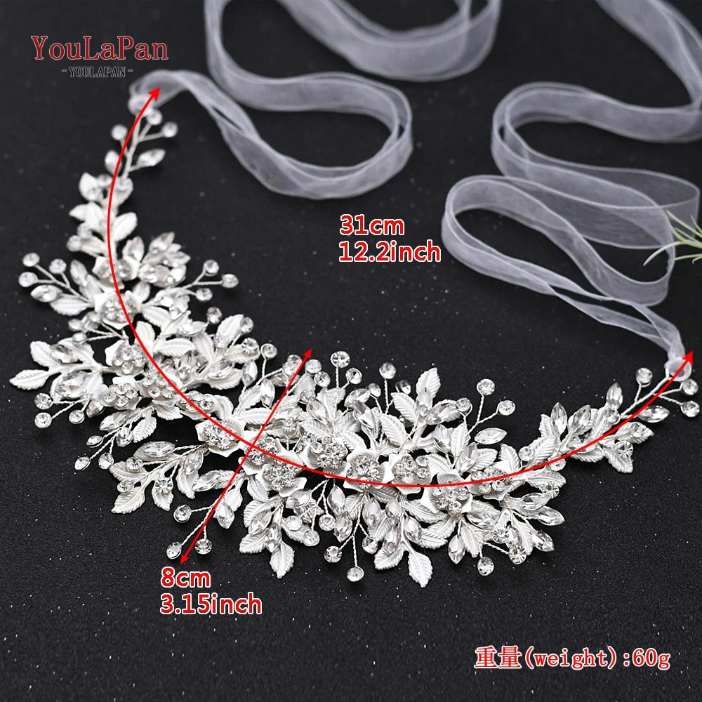 YouLaPan HP238 Bridal Crown Wedding Tiaras and Crown Bridal Tiara Luxury Hair Wedding Accessories Boho Wedding Headband Headwear