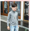 boys Plus velvet Warm turtleneck sweater Pullovers plush inside Thicken sweaters girls Winter Autumn Knitted Loose jacket 2-10Y